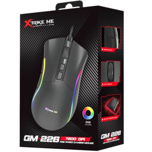 Мышка Xtrike ME GM-226 USB RGB Black (GM-226)