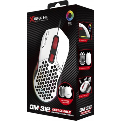 Мышка Xtrike ME GM-316W USB RGB White (GM-316W)
