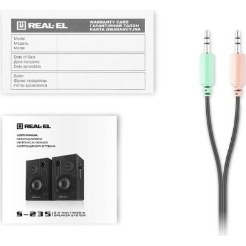 Акустическая система REAL-EL S-235 Black (EL121200010)