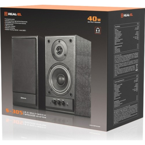 Акустическая система REAL-EL S-305 Black (EL121200012)