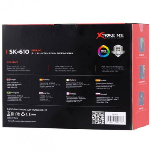 Акустическая система Xtrike ME SK-610 11Вт LED USB (SK-610)