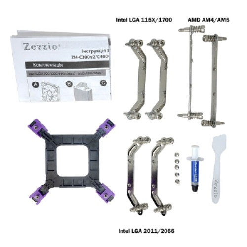Кулер для процессора Zezzio ZH-C400 V2