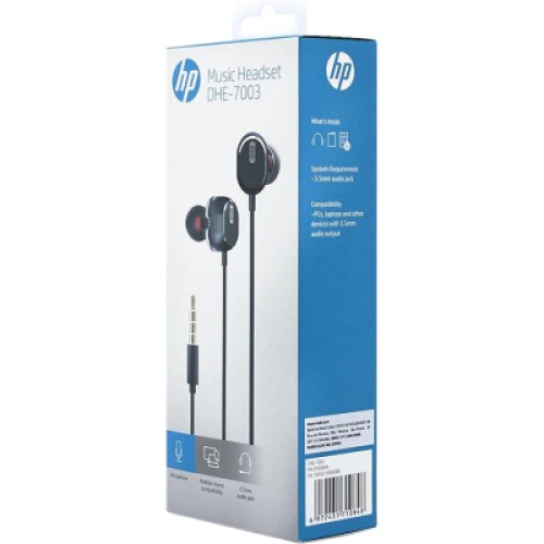 Наушники HP DHE-7003 Volume Control Black (DHE-7003)