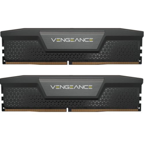Модуль памяти для компьютера DDR5 64GB (2x32GB) 5200 MHz Vengeance Black Corsair (CMK64GX5M2B5200C40)
