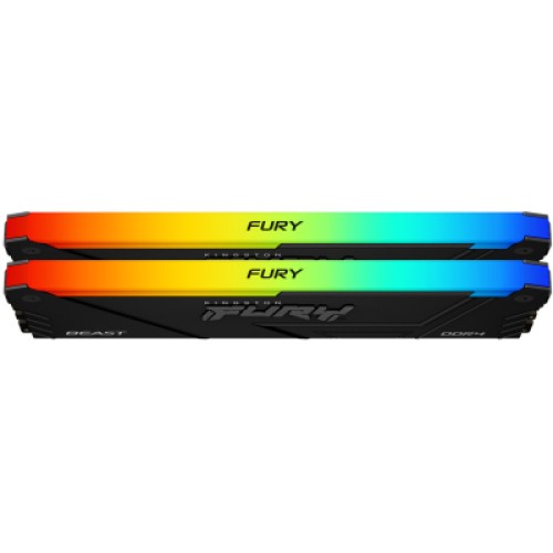 Модуль памяти для компьютера DDR4 32GB (2x16GB) 3200 MHz FURY Beast RGB Kingston Fury (ex.HyperX) (KF432C16BB2AK2/32)