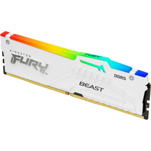 Модуль памяти для компьютера DDR5 32GB 6000 MHz FURY Beast White RGB Kingston Fury (ex.HyperX) (KF560C40BWA-32) Модуль памяти для компьютера DDR5 32GB 6000 MHz FURY Beast White RGB Kingston Fury (ex.HyperX) (KF560C40BWA-32)