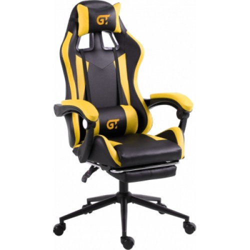 Кресло игровое GT Racer X-2323 Black/Yellow
