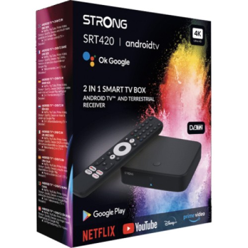 Медиаплеер Strong SRT 420 Android TV і ефірний приймач в одному пристрої (SRT 420)