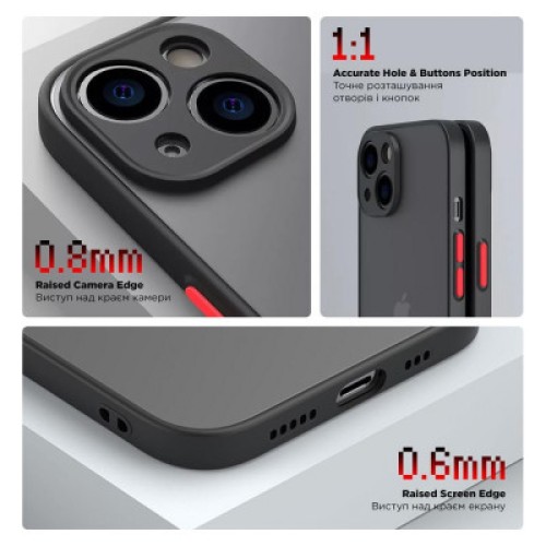Чехол для мобильного телефона Armorstandart Frosted Matte OPPO A18 4G / A38 4G Black (ARM72402)
