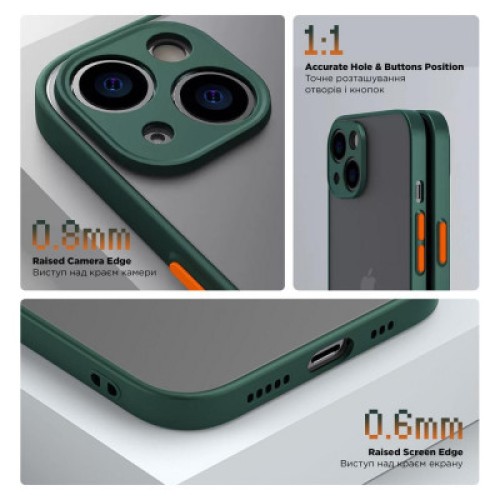 Чехол для мобильного телефона Armorstandart Frosted Matte Xiaomi Redmi 13C / Poco C65 Dark Green (ARM72511)