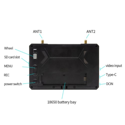 Монітор FPV Skyzone M5 DVR 5.8GHz 56CH L,X Band (M5F)