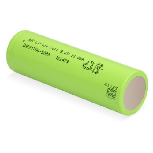 Аккумулятор 21700 Li-Ion 5000mAh 3.6V 30A JHY (INR21700-50SE/INR21700-5000)