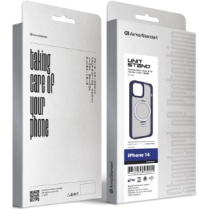 Чохол до мобільного телефона Armorstandart Unit Stand Apple iPhone 14 Dark Blue (ARM70558)