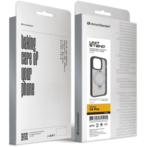 Чехол для мобильного телефона Armorstandart Unit Stand Apple iPhone 14 Pro Black (ARM70560)