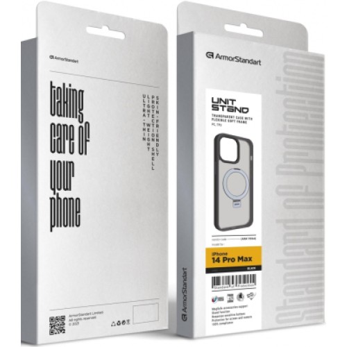 Чехол для мобильного телефона Armorstandart Unit Stand Apple iPhone 14 Pro Max Black (ARM70564)