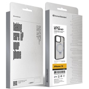 Чохол до мобільного телефона Armorstandart Unit Stand Apple iPhone 15 Black (ARM70568)