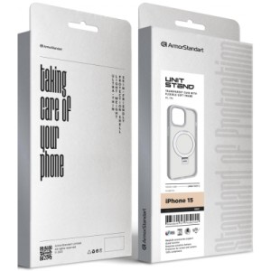 Чохол до мобільного телефона Armorstandart Unit Stand Apple iPhone 15 Grey (ARM70571)