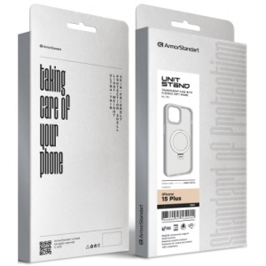 Чохол до мобільного телефона Armorstandart Unit Stand Apple iPhone 15 Plus Grey (ARM70575)