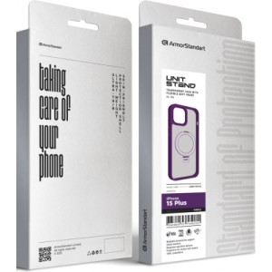 Чохол до мобільного телефона Armorstandart Unit Stand Apple iPhone 15 Plus Purple (ARM70573)