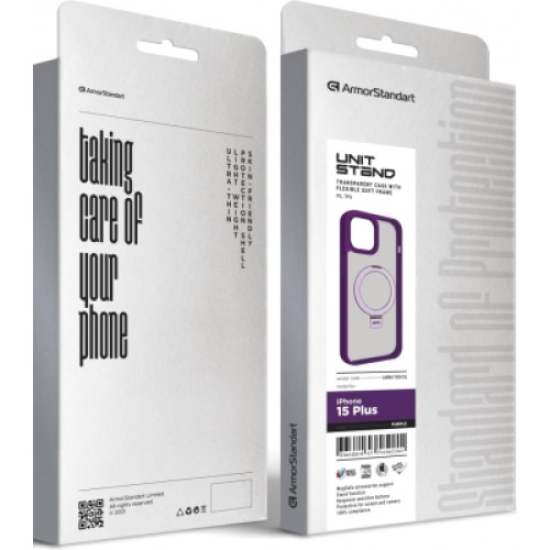 Чехол для мобильного телефона Armorstandart Unit Stand Apple iPhone 15 Plus Purple (ARM70573)