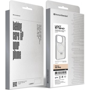 Чехол для мобильного телефона Armorstandart Unit Stand Apple iPhone 15 Pro Grey (ARM70579)