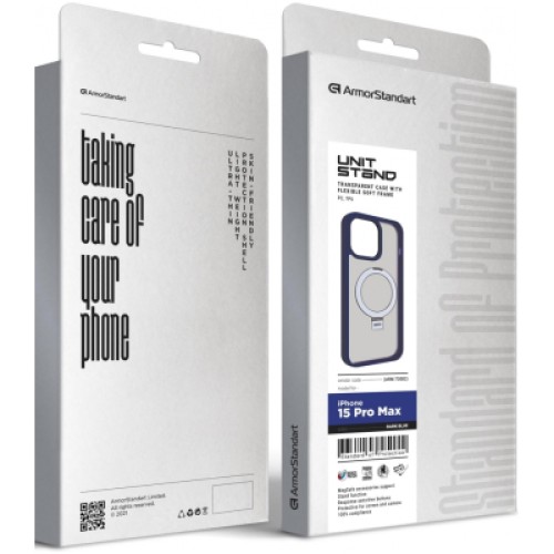 Чехол для мобильного телефона Armorstandart Unit Stand Apple iPhone 15 Pro Max Dark Blue (ARM70582)