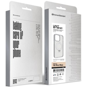 Чехол для мобильного телефона Armorstandart Unit Stand Apple iPhone 15 Pro Max Grey (ARM70583)