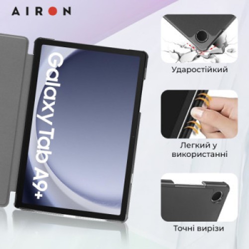 Чехол для планшета AirOn Premium Samsung Galaxy Tab A9 Plus 11'' 2023 + film (4822352781102)