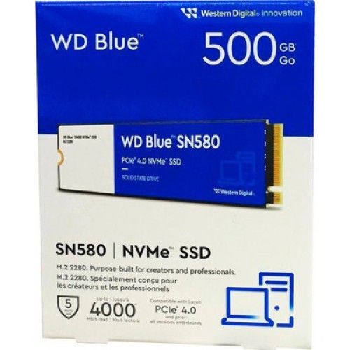 Накопитель SSD M.2 2280 500GB SN580 Blue WD (WDS500G3B0E)