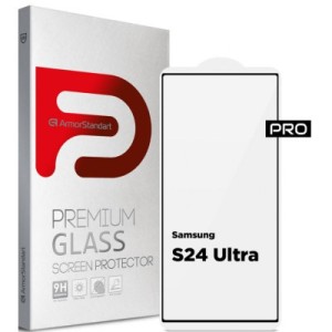 Стекло защитное Armorstandart Pro Samsung S24 Ultra Black (ARM72438)