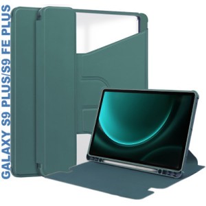 Чехол для планшета BeCover 360° Rotatable Samsung Tab S9 Plus (SM-X810/SM-X816)/S9 FE Plus (SM-X610/SM-X616) 12.4" Dark Gre (710400)