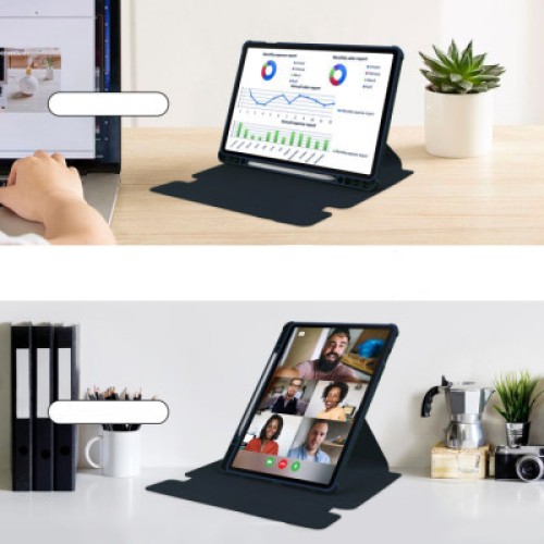 Чехол для планшета BeCover 360° Rotatable Samsung Tab S9 Plus (SM-X810/SM-X816)/S9 FE Plus (SM-X610/SM-X616) 12.4" Deep Blu (710399)