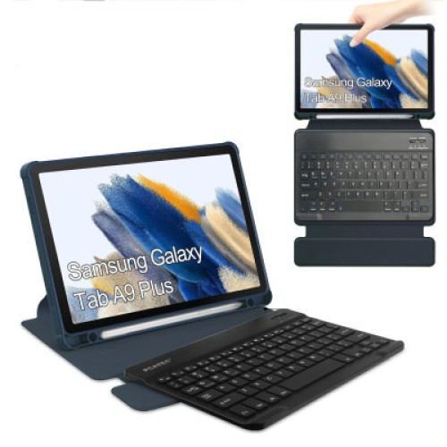 Чехол для планшета BeCover Keyboard 360° Rotatable Samsung Tab A9 Plus SM-X210/SM-X215/SM-X216 11.0" Deep Blue (710330)
