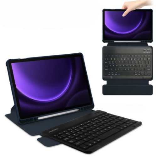 Чехол для планшета BeCover Keyboard 360° Rotatable Samsung Tab S9 (SM-X710/SM-X716)/S9 FE (SM-X510/SM-X516B) 11.0" Deep Blu (710427)