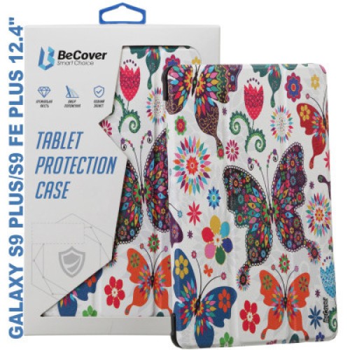Чехол для планшета BeCover Smart Case Samsung Tab S9 Plus (SM-X810/SM-X816)/S9 FE Plus (SM-X610/SM-X616) 12.4" Butterfly (710375)