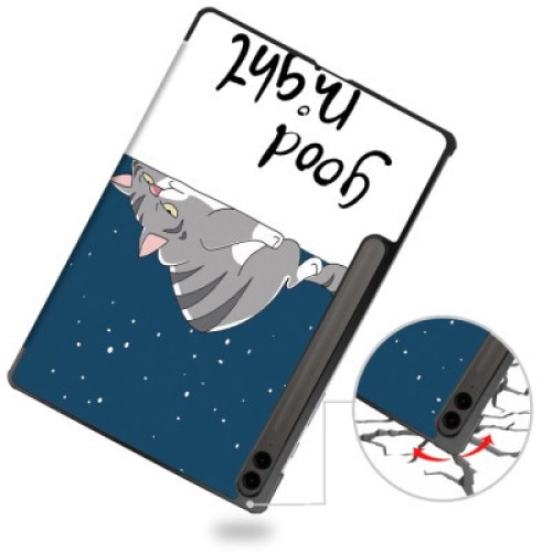 Чехол для планшета BeCover Smart Case Samsung Tab S9 Plus (SM-X810/SM-X816)/S9 FE Plus (SM-X610/SM-X616) 12.4" Good Night (710378)