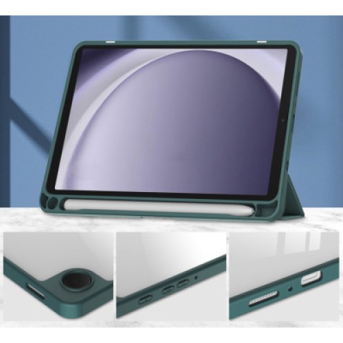 Чехол для планшета BeCover Soft Edge stylus holder Samsung Tab A9 SM-X115 8.7" Dark Green (710357)
