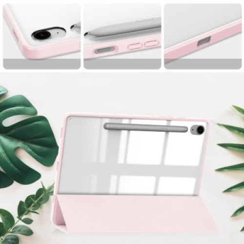 Чехол для планшета BeCover Soft Edge stylus holder Samsung Tab S9 (SM-X710/SM-X716)/S9 FE (SM-X510/SM-X516B) 11.0" Pink (710442)