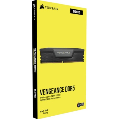 Модуль памяти для компьютера DDR5 96GB (4x24GB) 5600 MHz Vengeance Black Corsair (CMK96GX5M4B5600C40)