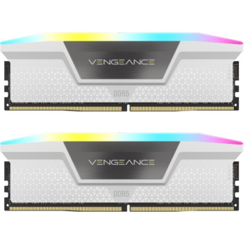 Модуль памяти для компьютера DDR5 32GB (2x16GB) 6000 MHz Vengeance RGB White Corsair (CMH32GX5M2B6000C30W) Модуль памяти для компьютера DDR5 32GB (2x16GB) 6000 MHz Vengeance RGB White Corsair (CMH32GX5M2B6000C30W)