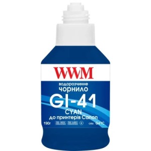 Чорнило WWM Canon GI-41 для Pixma G2420/3420 190г Cyan (KeyLock) (G41C)