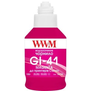 Чорнило WWM Canon GI-41 для Pixma G2420/3420 190г Magenta (KeyLock) (G41M)