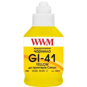 Чорнило WWM Canon GI-41 для Pixma G2420/3420 190г Yellow (KeyLock) (G41Y)