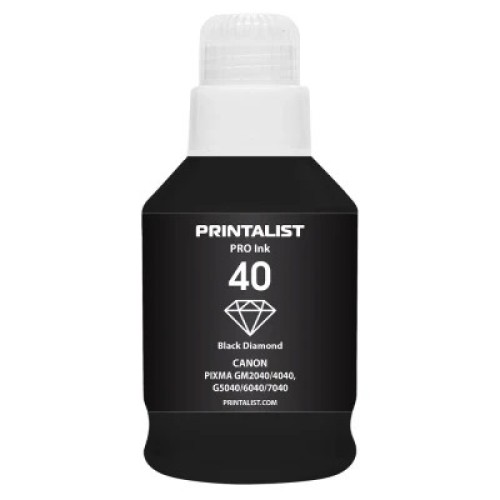 Чернила Printalist Canon GI-40 для G5040/G6040 190г Black Pigm. (PL40BP)