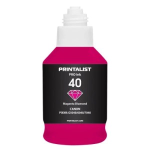 Чернила Printalist Canon GI-40 для G5040/G6040 190г Magenta (PL40M)