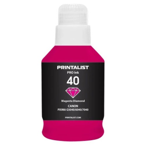 Чернила Printalist Canon GI-40 для G5040/G6040 190г Magenta (PL40M)