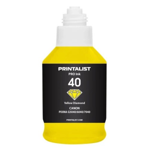 Чернила Printalist Canon GI-40 для G5040/G6040 190г Yellow (PL40Y)