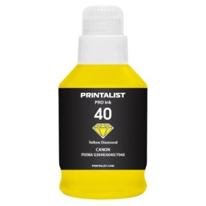 Чернила Printalist Canon GI-40 для G5040/G6040 190г Yellow (PL40Y)