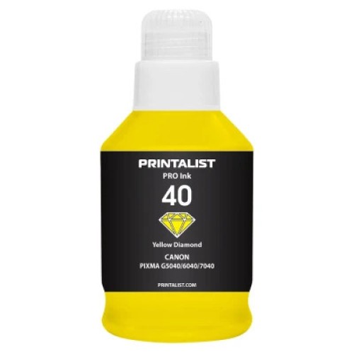 Чернила Printalist Canon GI-40 для G5040/G6040 190г Yellow (PL40Y)