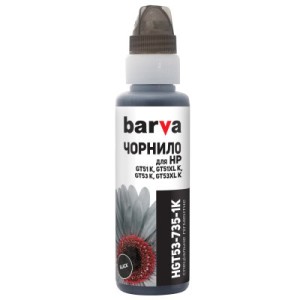 Чернила Barva HP GT53 K 100 мл, OneKey (1K) Pigm. (HGT53-735-1K)